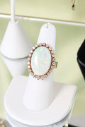 14k Yellow Gold Opal w/ .75ct t.w. Diamond Ring