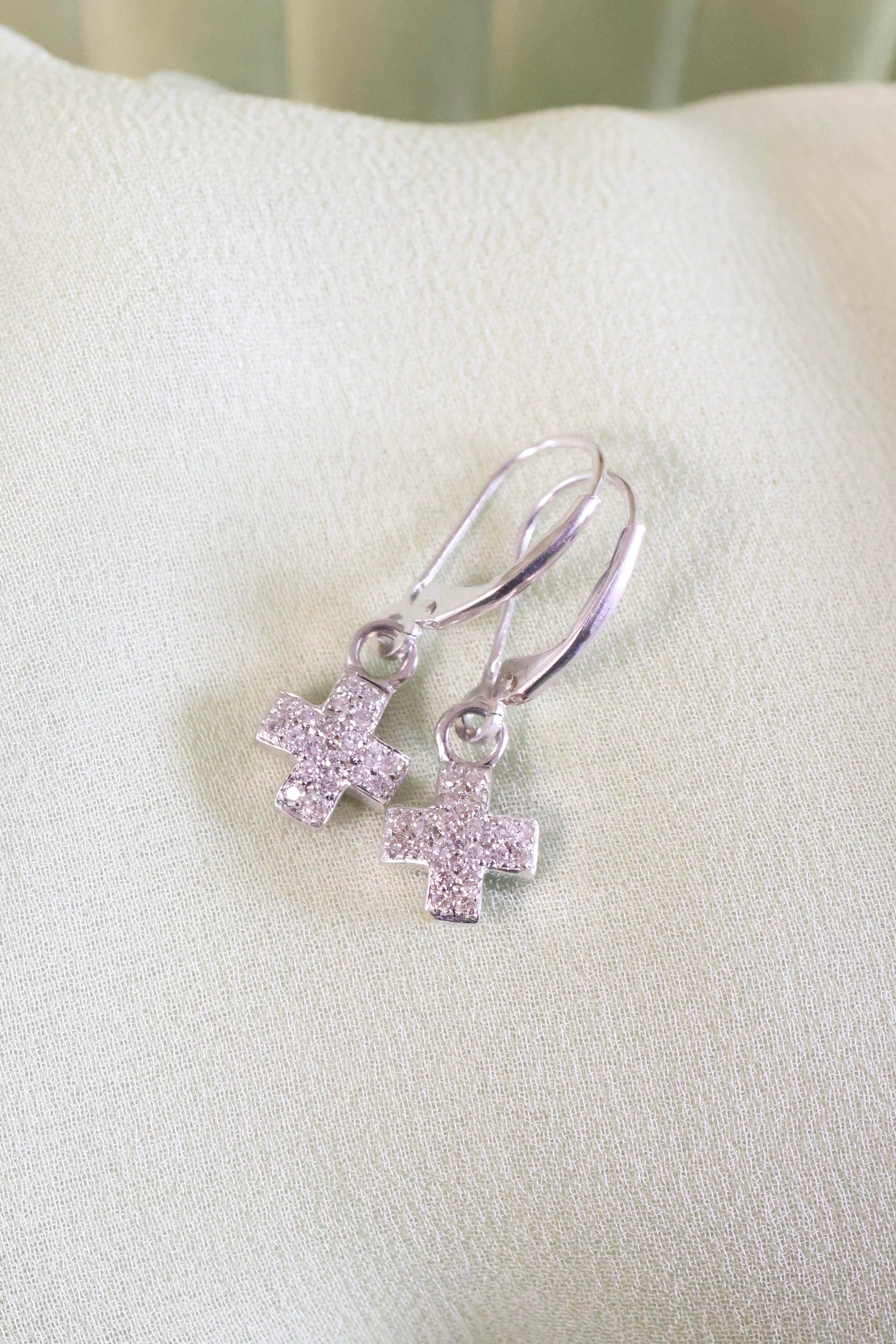 14K Two Sided Diamond Plus 1/2ct. t.w. Earrings