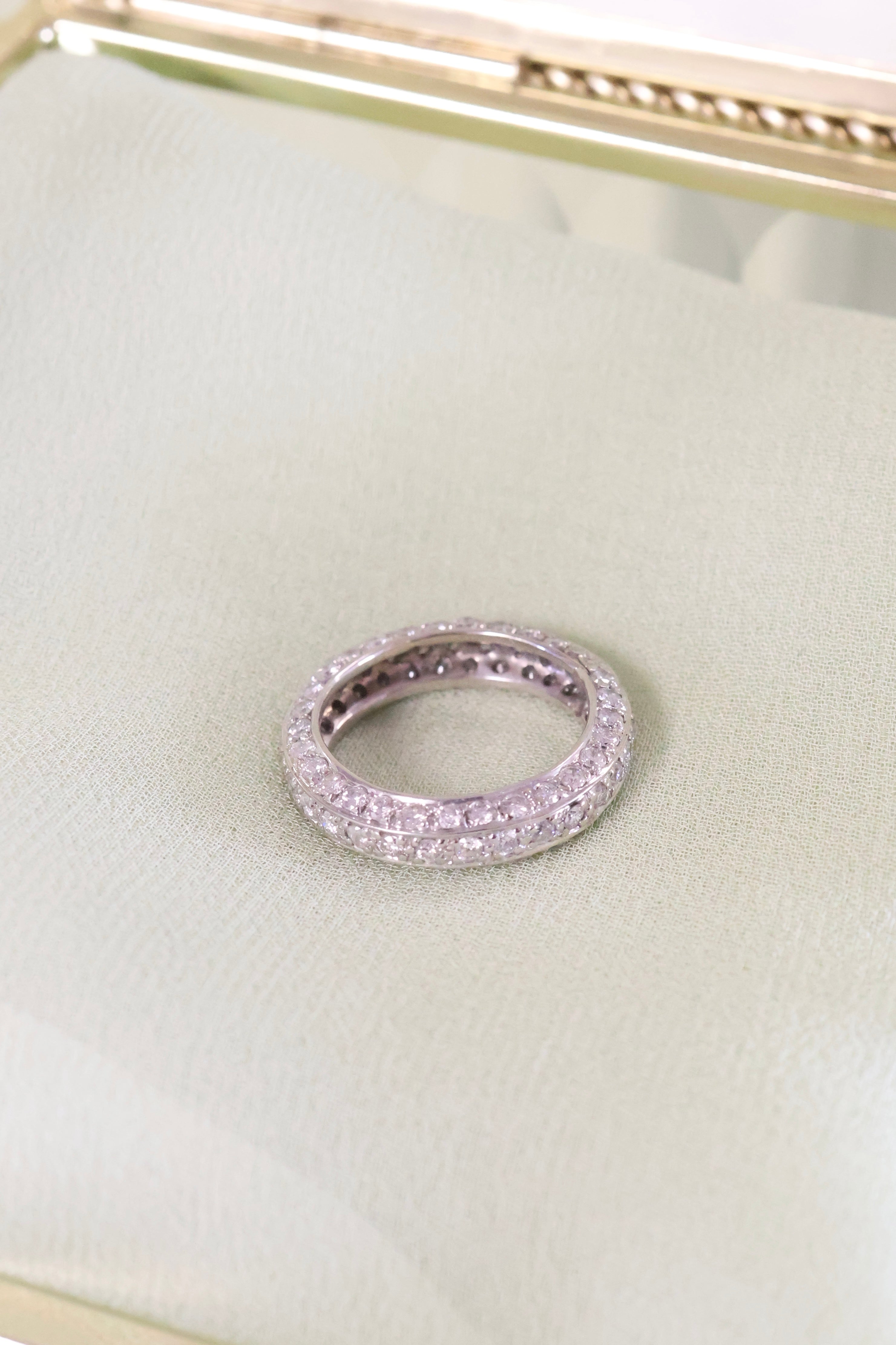 14K White Gold 1.40ct t.w. Diamond Ring Size 4.5