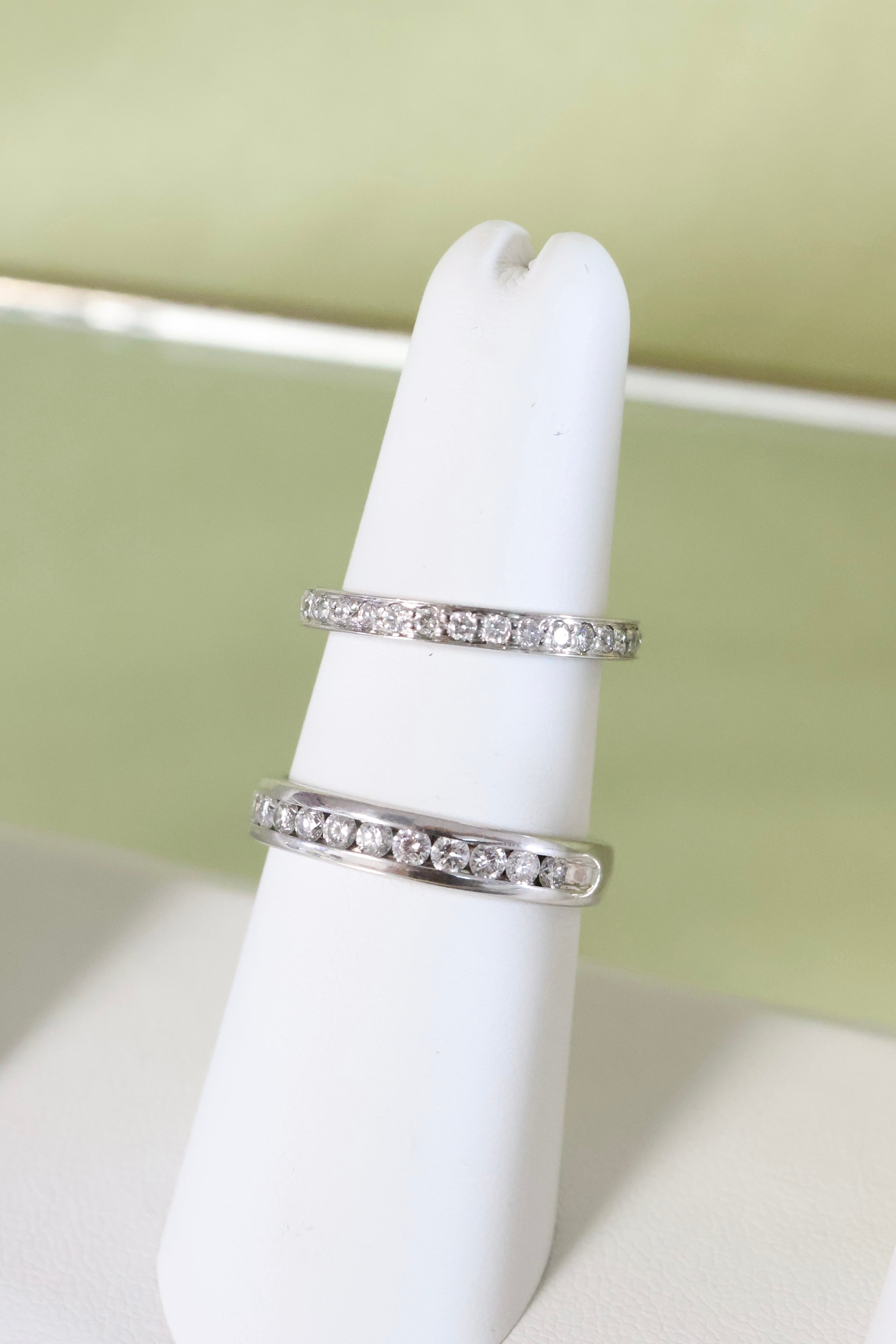 White Gold 1/2ct t.w. Diamond Eternity Ring Size 4.5
