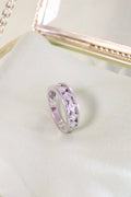 14K White Gold .80ct t.w. Princess Diamond 6mm Width Ring Size 7