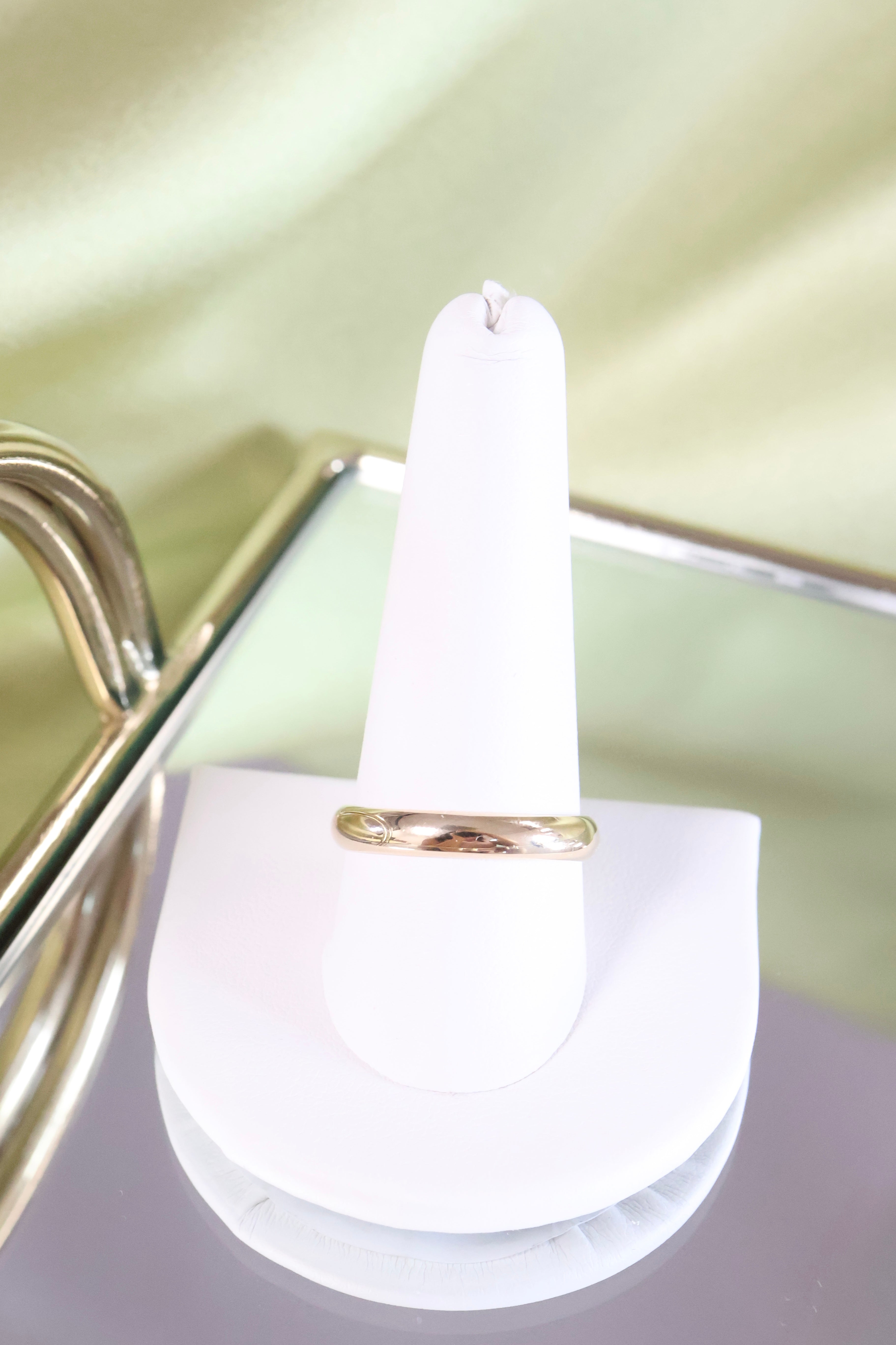 14k Rose Solid Gold 2mm Width Band Ring