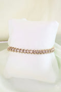 14K Yellow Gold S Style Tennis Bracelet 3ct t.w. 17.7g