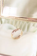 18K Yellow Solid Gold 6mm Width Band Ring