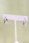 14K White Gold Scallop Hoop Earrings