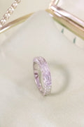 18K White Gold Baguette 1/2ct t.w. Princess Diamond Ring Size 7.75