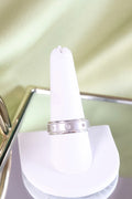 14K White Gold 7mm Width Diamond Band Ring