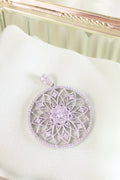 14K White Gold Snowflake Pendant with 1ct. t.w. Diamonds