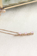 14K Yellow Gold 3 Pear Diamond Necklace Pendant .40ct. t.w.