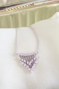 White Gold Necklace Pendant Dangle with 1/2ct. t.w. Diamonds