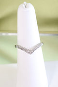 14K White Gold Ring Size 6.5