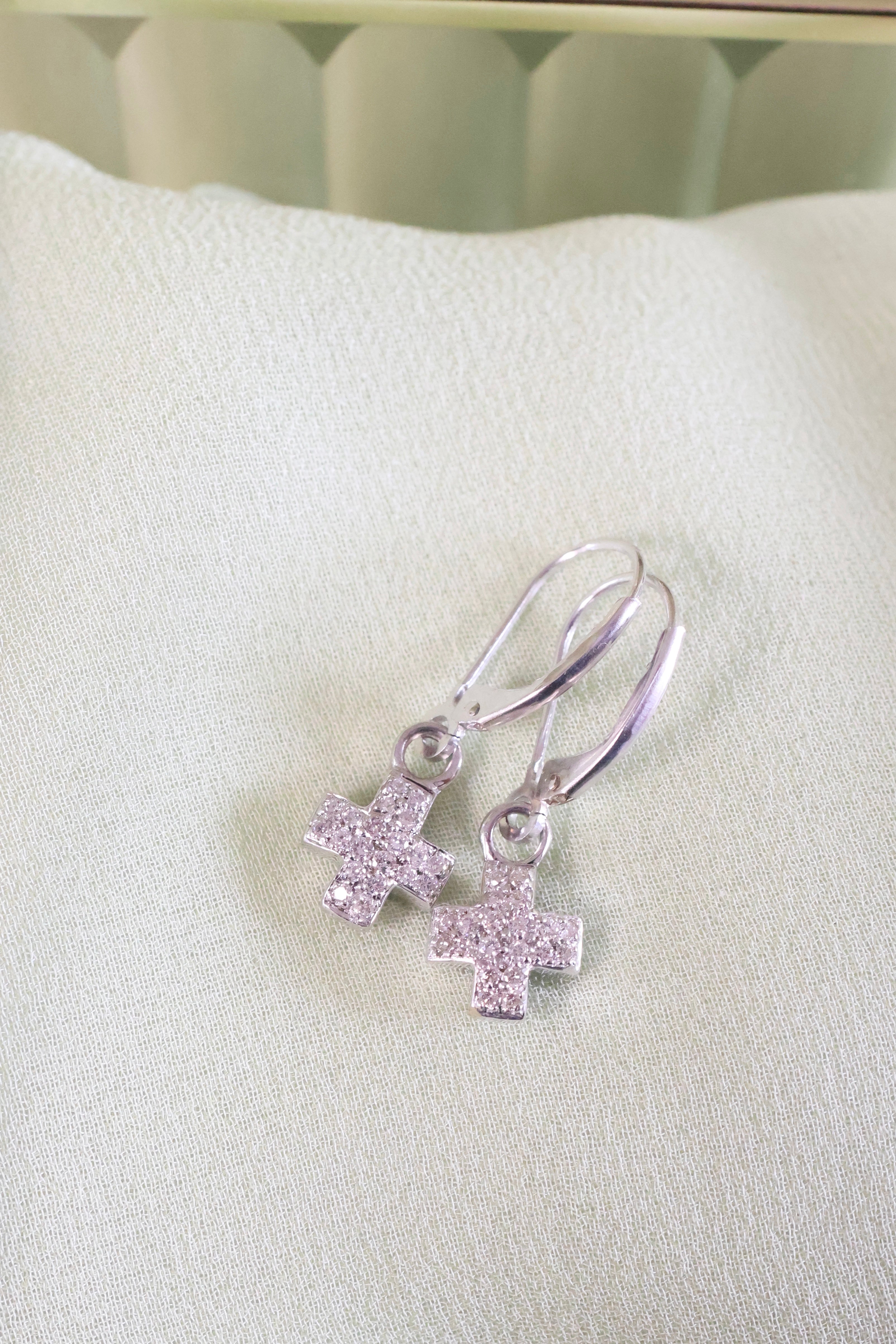 14K Two Sided Diamond Plus 1/2ct. t.w. Earrings
