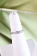 White Gold .65ct t.w. Diamond Eternity Band Ring Size 6.25