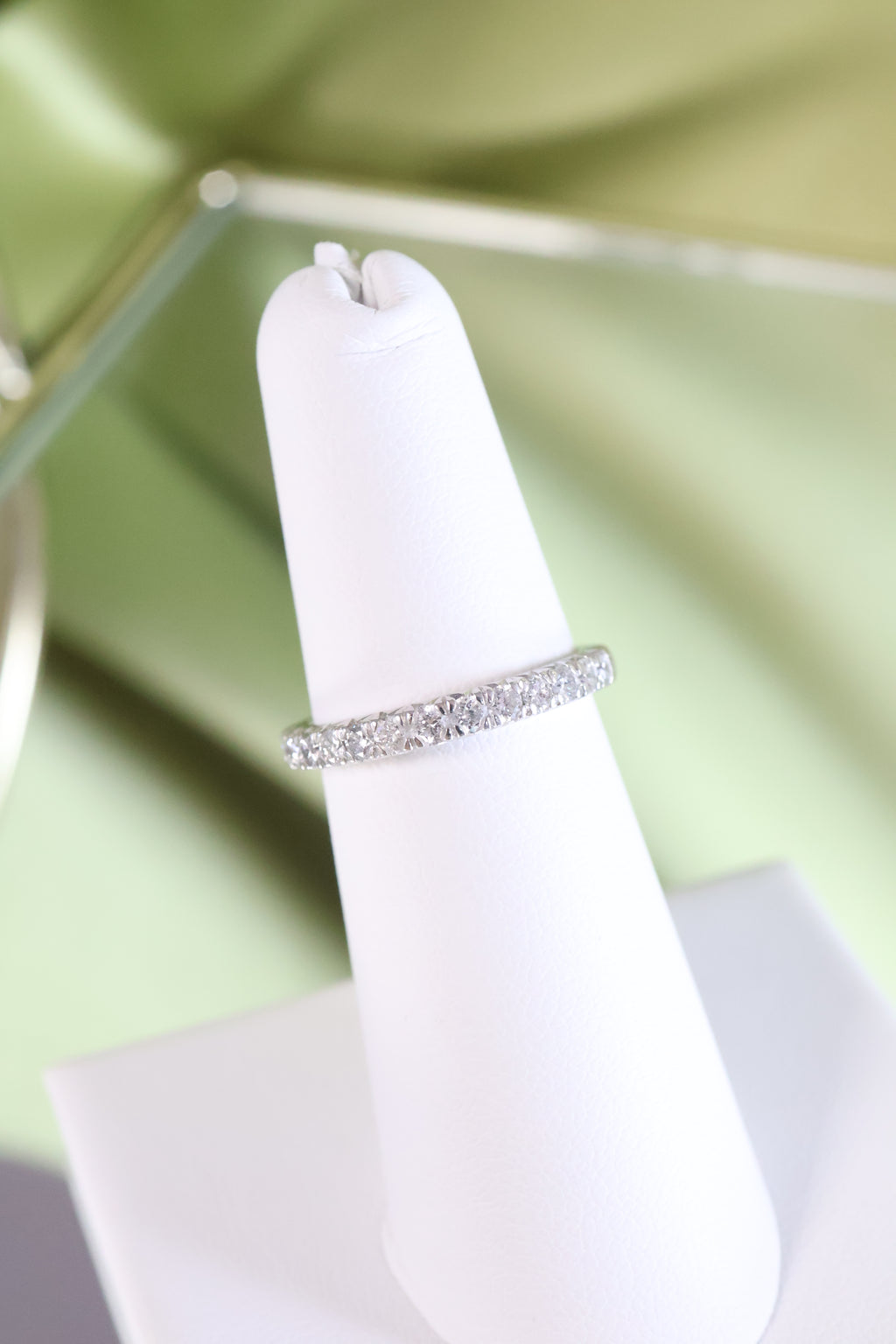 14K White Gold .65ct t.w. Diamond Ring Size 5.75