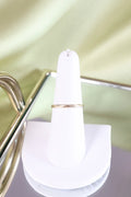 14K Yellow Solid Gold 2mm Width Half-Round Band Ring