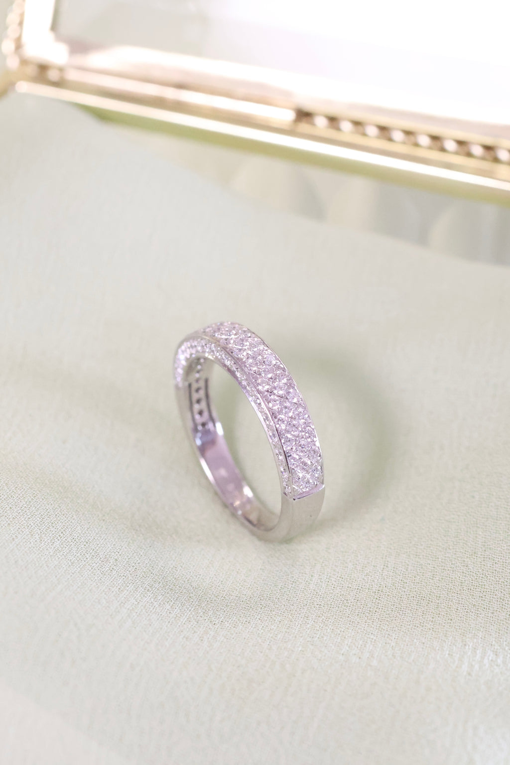 Platinum 1.4ct t.w. Pave Diamond Ring Size 6.25